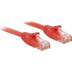Síťový kabel RJ45 LINDY 48030, CAT 6, U/UTP, 30.00 cm, červená