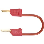 Měřicí kabel banánek 2 mm ⇔ banánek 2 mm MultiContact LK2-F, 0,6 m, červená