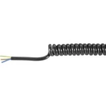 Spirálový kabel Baude 37523P, 1000/3000 mm, 300 V, PVC, černá