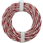 Zvonkový drát Donau Elektronik 2 x 0.50 mm², červená / bílá, 10 m