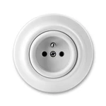 ABB Decento zásuvka bílá-porcelán 5519K-C02347