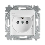 ABB Levit zásuvka IP44 bílá/bílá 5519H-A02997 03 s clonkami