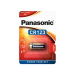 Batéria lítiová Panasonic CR123A, blistr 1ks (CR-123AL/1BP) baterie (CR123) • nenabíjecí • napětí 3 V • Li-ion • vhodná do čelovek, fotoaparátů, detek
