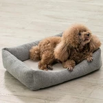 Jordan&Judy JJ-PE0024 Pet Mat Dog Bed Washable Cotton Linen Material for Small Medium Dogs Supplies Teddy From