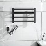 304 Stainless Steel Electric Towel Rack Wall Mounted IPX4 Waterproof Electric Towel Rack Digital Display Towel Rack