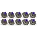 10Pcs/pack Twilight Purple Switches 5Pin 67g Gold-plated Spring Pre-lubricated Switches for Mechanical Gaming Keyboard
