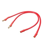 2Pcs 300mm 14AWG 3.5/4mm Banana Male to Female Plug Soft Silicone Cable Motor ESC Extension Wire