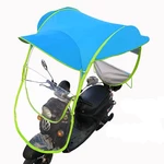 Mobility Motorcycle Scooter Sun Rain Wind Cover Electric Car Prevent Umbrella 2.8*0.8*0.75M Blue