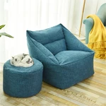 Large Bean Bag Chair Covers Lazy Sofa Indoor Seat Armchair Washable Cozy Game Lounger