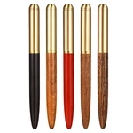 0.7mm Nib Wood Fountain Pen Ink Classic Metal Wood Pen Calligraphy Writing Business Gifts Stationery Office School Suppl