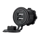 4.8A Dual USB Car Charger 2 Port LCD Display 12V/24V Universal Charging For Phone