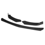 4pcs Matte Black Front Lip Chin Bumper Body Kits New For Car Universal
