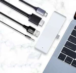 Mindpure USB Hub Multifunctional Type-C to USB3.0+HDMI+AUDIO3.5+PD Data Transimitting Speed High Temperature Resistance