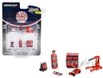 "Red Crown Gasoline" 6 piece Shop Tools Set "Shop Tool Accessories" Series 5 1/64 Models by Greenlight