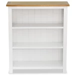 3-Tier Bookcase 28.3"x8.9"x32.3" Solid Oak Wood