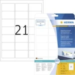Herma 5074 etikety 63.5 x 38.1 mm papír bílá 525 ks přemístitelné univerzální etikety, Adresní nálepky inkoust, laser, kopie 25 Blatt A4