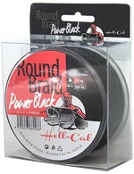 Hell-cat splétaná šňůra round braid power black 200 m-průměr 0,70 mm / nosnost 85 kg