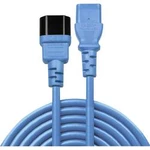 Napájecí prodlužovací kabel LINDY 30471, [1x IEC zástrčka C14 10 A - 1x IEC C13 zásuvka 10 A], 1.00 m, modrá