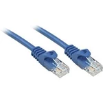 Síťový kabel RJ45 LINDY 48171, CAT 6, U/UTP, 0.50 m, modrá