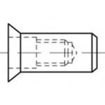 TOOLCRAFT Výrobek 88481, galvanicky pozinkovaná ocel, kulatý, Blindniet-Muttern, tvrzené a vodotěsné Nietungen delta pro vzduch, rozměry: M 6 /4,5 -6,