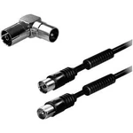 Antény kabel BKL Electronic 0403514, 80 dB, dvoužilový stíněný, 2.00 m, černá
