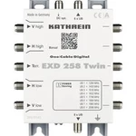 Kaskádový rozdělovač pro satelitní signál (Unicable) Kathrein EXD 258 Twin Vstupy (vícenásobný spínač): 5 (4 SAT/1 terestrický) Počet účastníků: 16