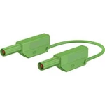Stäubli SLK425-E/N bezpečnostní měřicí kabely [lamelová zástrčka 4 mm - lamelová zástrčka 4 mm] zelená, 0.50 m
