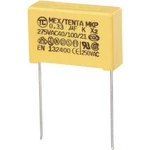 Odrušovací kondenzátor MKP-X2 TRU COMPONENTS MKP-X2 radiální, 0.33 µF, 275 V/AC,10 %, 22.5 mm, (d x š x v) 26.5 x 7 x 17 mm, 1 ks