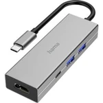 USB-C™ (USB 3.1) Multiport hub Hama 4 porty, 33 mm, šedá