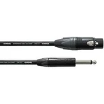 Kabel Cordial® CMK 222 CPM 5 FP, XLR(F)/mono jack 6,3 mm, 5 m, černá