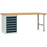 Dílenském COMBI model 6 s multiplex deska, Šxhxv = 1500 x 700 x 840 mm Manuflex WC5118.7016 WC5118.7016