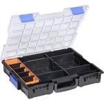 Kufřík na součástky Allit, EuroPlus Pro K44/12-6, 454270, přihrádek: 12, 440 x 76 x 355, černá, modrá, oranžová