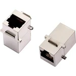 Dvojitá spojka encitech 2101-0115-05, RJ45 3101-CAT6a, černá, 1 ks