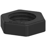 Pojistná matka OBO Bettermann 116 M12 SW PA, 2049066, PG12, plast, černá, 100 ks