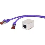 Síťový prodlužovací kabel RJ45 Renkforce RF-3828958, CAT 6, S/FTP, 15.00 cm, fialová