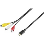 AV konvertor USB-C™ zástrčka ⇔ cinch zásuvka SpeaKa Professional SP-7562060, 0 + 1 port