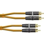 Propojovací kabel Cordial CEONDJRCA0.6O [1x cinch zástrčka - 1x cinch zástrčka], 0.60 m, oranžová