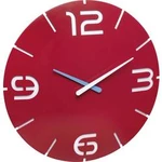 Quartz nástěnné hodiny TFA Dostmann Contour 60.3047.05, vnější Ø 35 cm, červená