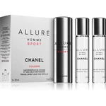 Chanel Allure Homme Sport Cologne kolínská voda (1x plnitelná + 2x náplň) pro muže 2x20 ml