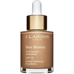 Clarins Skin Illusion Natural Hydrating Foundation rozjasňující hydratační make-up SPF 15 odstín 114N Cappuccino 30 ml