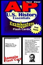 AP US History Test Prep Review--Exambusters Flash Cards