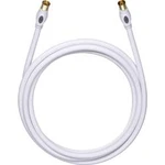 Antény, SAT kabel Oehlbach 2811, 120 dB, pozlacené kontakty, 2.20 m, bílá