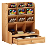 Pencil Pen Holder Storage Box Rack Desk Stationery Density Plate Desktop Organizer