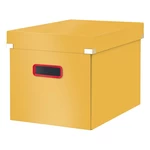 Žltá úložná škatuľa Leitz Cosy Click & Store, dĺžka 32 cm