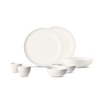 7-dielny set bieleho porcelánového riadu First Love