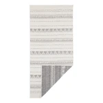 Sivo-krémový vonkajší koberec NORTHRUGS Bahamas, 80 x 350 cm