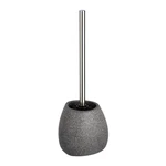 Šedý keramický toaletná kefa Wenko Pión, výška 38,5 cm