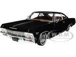 1965 Chevrolet Impala SS 396 Lowrider Black with Brown Interior "Low Rider Collection" 1/24 Diecast Model Car by Welly