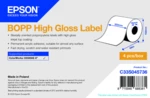 Epson C33S045736 High Gloss, pro ColorWorks, 203mmx68m, polypropylen, bílé samolepicí etikety