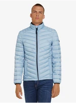 Light blue men's quilted light jacket Tom Tailor - Men